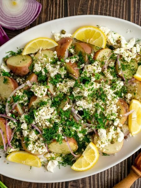 Salade de pommes de terre grecque