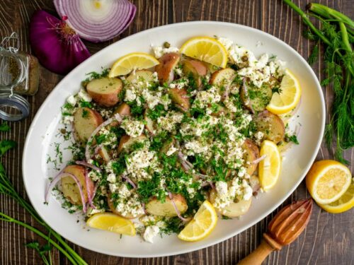 Salade de pommes de terre grecque