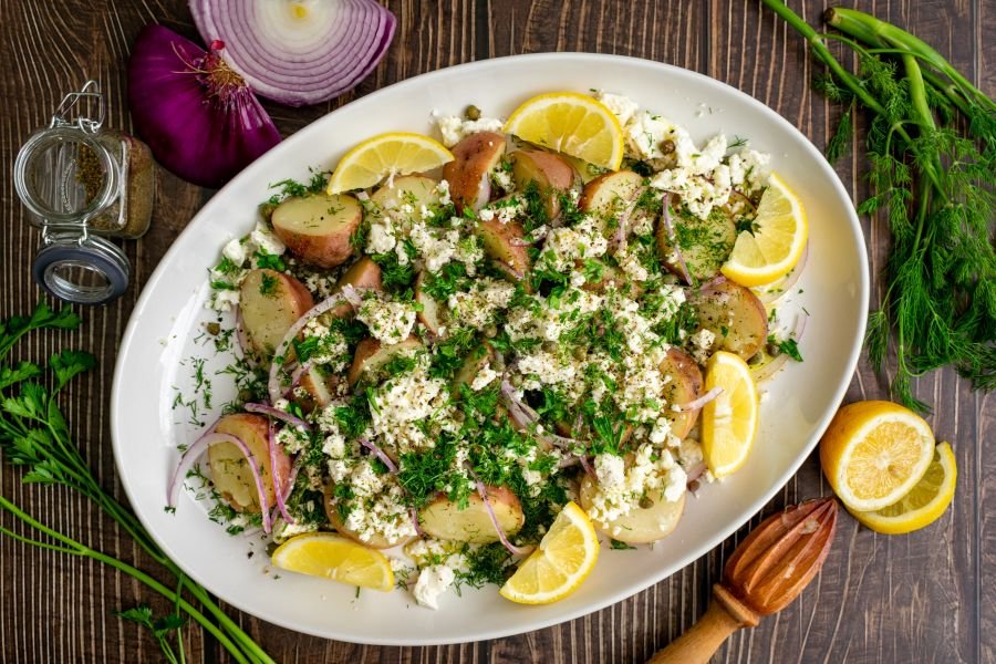 Salade de pommes de terre grecque