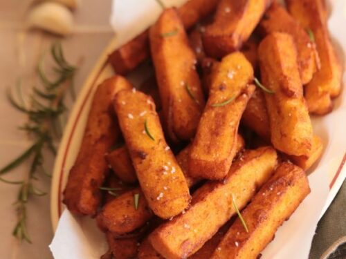 Panisses en b&acirc;tonnets