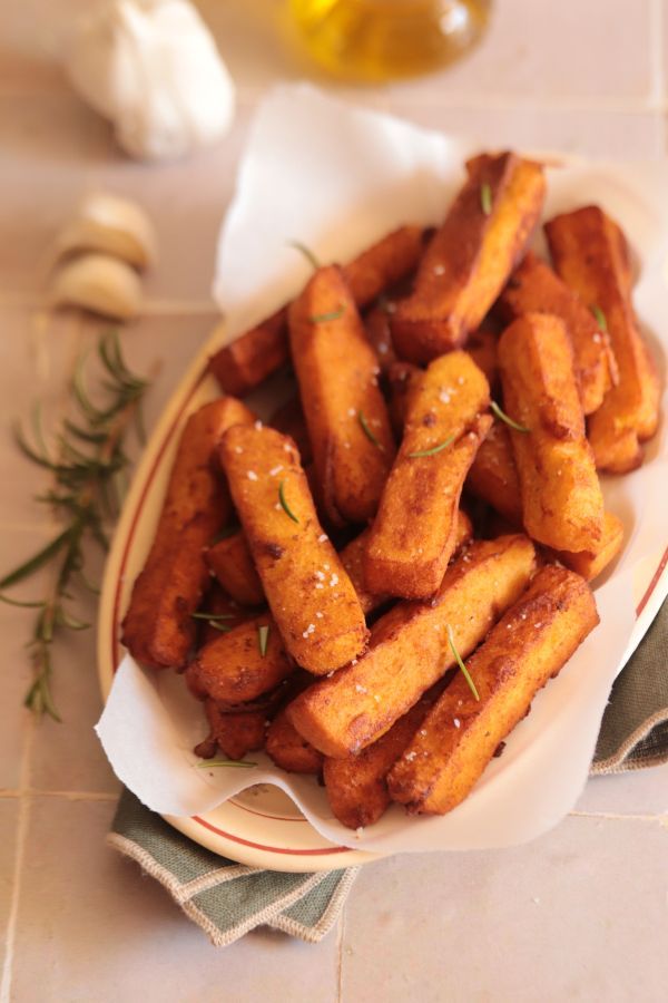 Panisses en bâtonnets