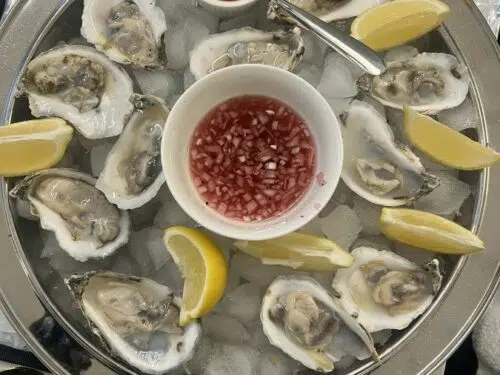 Plateau d&rsquo;hu&icirc;tres, sauce mignonette