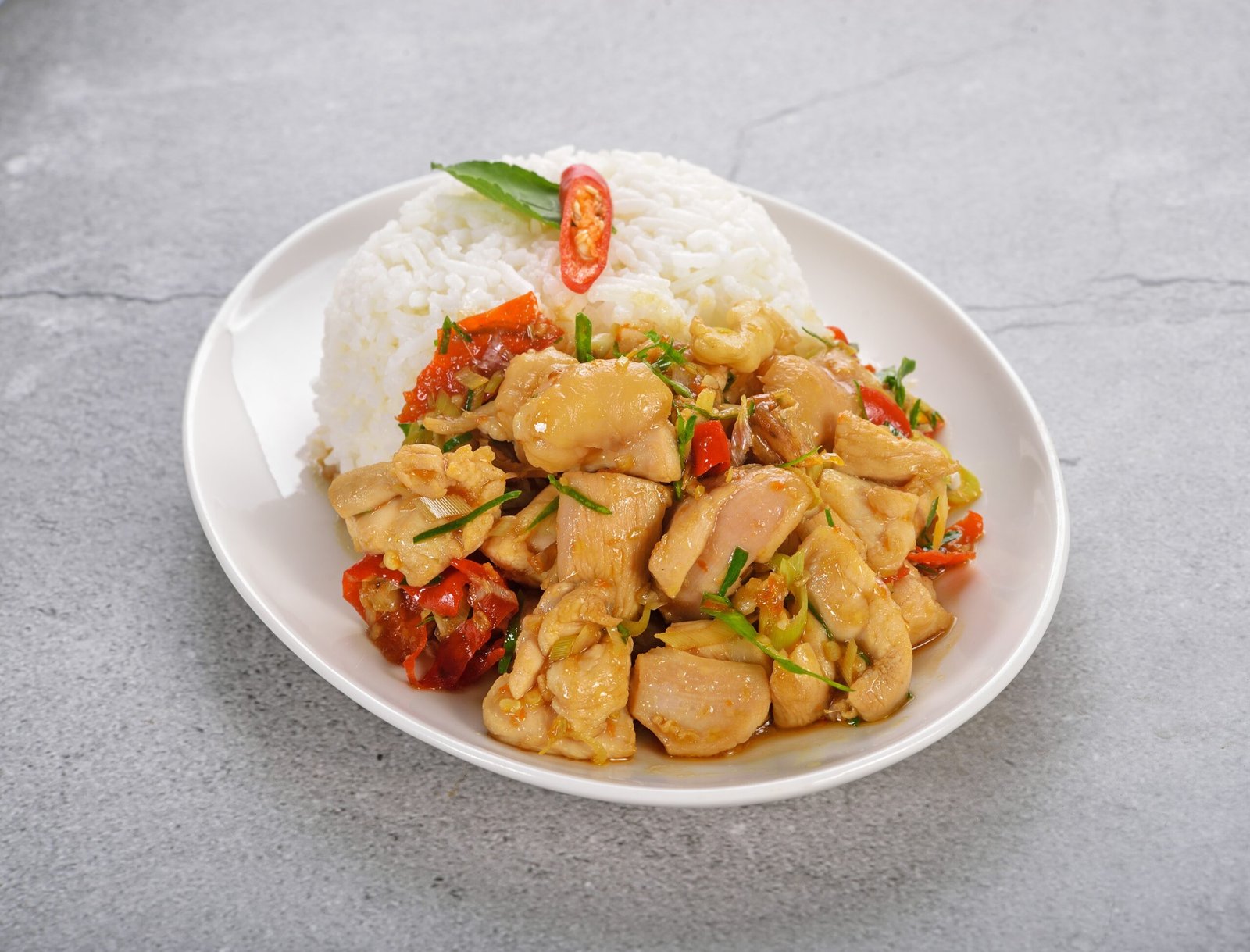 Poulet sauté à la citronnelle