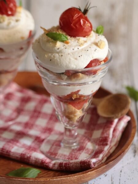 Tiramisu salé de tomates