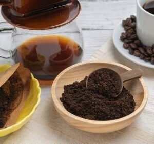 résidus de grains de café
