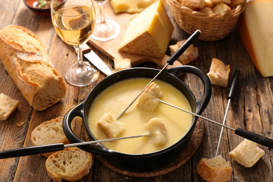 Fondue suisse moitié-moitié